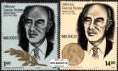 Známky Mexiko 1982 Nobelova cena Robles, nerazítkovaná séria - Kliknutím na obrázok zatvorte -